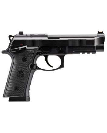 Beretta USA J92XFMSDA20 92GTS9mm Luger 10+1 4.70" Black Inox Steel Barrel, Black Cerakote Optic Ready/Serrated Steel Slide + Aluminum Frame w/Beavertail &amp; Picatinny Rail, Ambidextrous