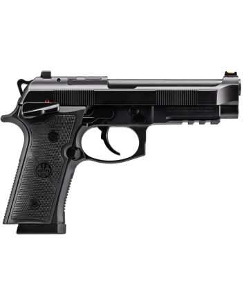 Beretta USA J92XFMSDA15 92GTS9mm Luger 15+1 4.70" Black Inox Steel Barrel, Black Cerakote Optic Ready/Serrated Steel Slide + Aluminum Frame w/Beavertail &amp; Picatinny Rail, Ambidextrous