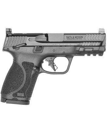 Smith &amp; Wesson 14099 M&amp;P M2.0 *MA Compliant Compact 9mm Luger 10+1 4" Black Armornite Stainless Steel Barrel, Black Cerakote Optic Cut/Serrated Stainless Steel Slide &amp; Polymer Frame w/Picatinny Rail