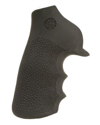 Hogue 80020 Tamer Grip Black Rubber with Finger Grooves for Ruger GP100, Super Redhawk