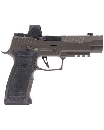 Sig Sauer 320AXGF9LEGIONRXX P320 AXG Legion w/Romeo-X Full Size 9mm Luger 10+1/21+1 3.90" Legion Gray Cerakote Optic Ready/Ported/Serrated Slide, Legion Gray Cerakote Polymer Frame w/Beavertail &amp; Pica
