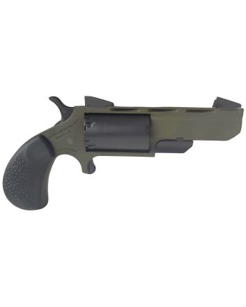 North American Arms NAATGHCB Green Huntsman Conversion 22 LR/22 Mag 5rd 2" Heavy Vent Rib Barrel, OD Green Cerakote Steel Frame, Matte Black Cylinder, Black Cobblestone Rubber Grip