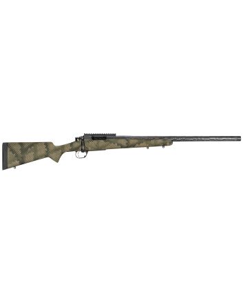 Proof Research 139981 Glacier TI 308 Win 4+1 20" Carbon Fiber Match Grade Threaded Barrel, Black Cerakote Titanium Receivern w/Picatinny Rail, Fixed PROOF Hunter TFDE Carbon Fiber Stock