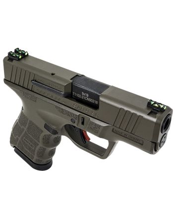 SAR USA SAR9SCOD SAR9 SCSub-Compact Frame 9mm Luger 12+1 3.30" Black Steel Barrel, OD Green Cerakote Steel Optic Ready/Ported/Serrated Slide, OD Green Polymer Frame, Interchangeable Backstrap Grip