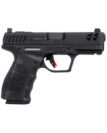 SAR USA SAR9CG3BL SAR9 C Gen3 Compact Frame 9mm Luger 15+1 4" Black Steel Barrel, Black Steel Optic Ready/Ported/Serrated Slide, Black Polymer Frame w/Picatinny Rail, Interchangeable Backstrap Grip