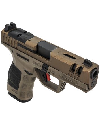 SAR USA SAR9CG3BR SAR9 C Gen3 Compact Frame 9mm Luger 15+1 4" Black Steel Barrel, Bronze Steel Optic Ready/Ported/Serrated Slide, Bronze Polymer Frame w/Picatinny Rail, Interchangeable Backstrap Grip