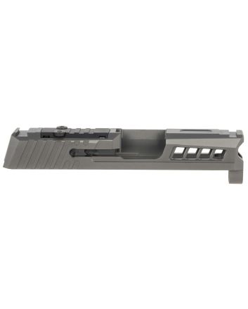True Precision Inc TPP365SBCRMS Axiom Optic Cut Slide Fits Sig P365 Black DLC Anodized 416R Stainless Steel