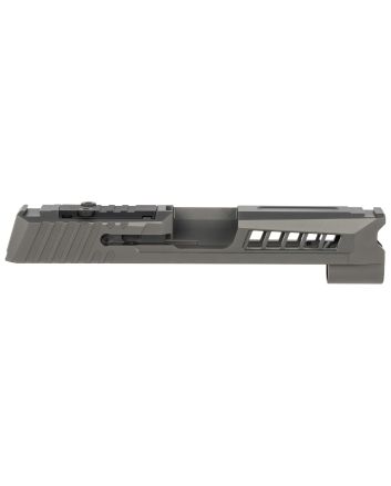 True Precision Inc TPP365XLSBCRMS Axiom Optic Cut Slide Fits Sig P365 XL Black DLC Anodized 416R Stainless Steel