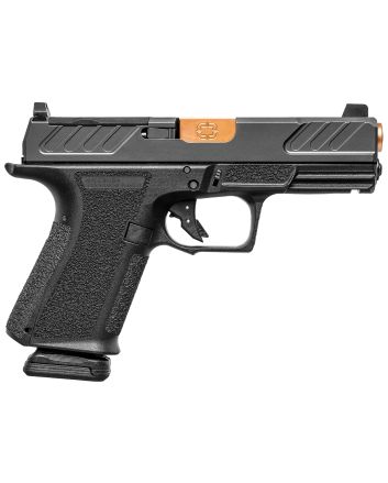 Shadow Systems SS-1305 MR920 Foundation 9mm Luger 15+1 4" Bronze TICN Match Grade Barrel &amp; Optic Cut/Serrated/SS Logo Stainless Steel Slide, Black Polymer Frame w/Beavertail &amp; Picatinny Rail,