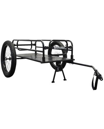 Bakcou E-bikes AFCT Cargo EBike TrailerIncludes Kickstand Black 70"