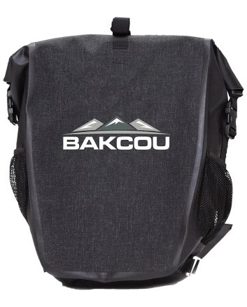 Bakcou E-bikes APB Pannier Bag Black Heavy Canvas Fabric 2 Bags