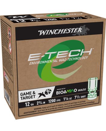 Winchester Ammo WCM127 E-Tech12Gauge 2.75" 1 1/8oz 7.5Shot 25 Per Box/10 Case