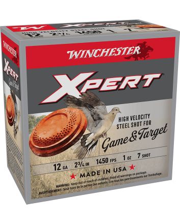 Winchester Ammo WE12GTHV7 Xpert Game &amp; Target 12Gauge 2.75" 1oz 7Shot 25 Per Box/10 Case