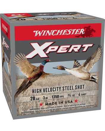 Winchester Ammo WEXP2834 Xpert High Velocity 28Gauge 3" 3/4oz 4Shot 25 Per Box/10 Case