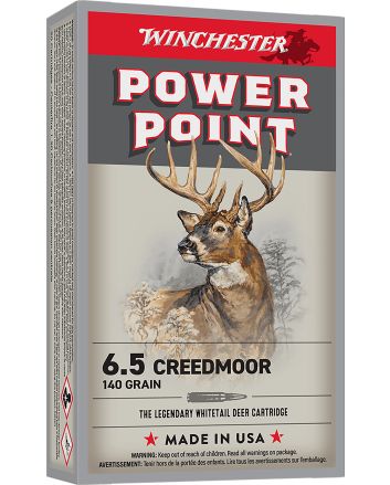 Winchester Ammo X652 Power-Point6.5Creedmoor 140gr 20 Per Box/10 Case