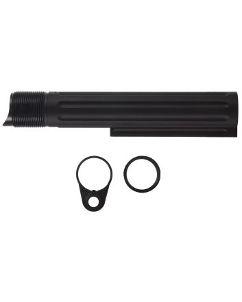 Primary Weapons 4G2BTMB-1F Castle Nut7075 T-6 Aluminum Black Anodized