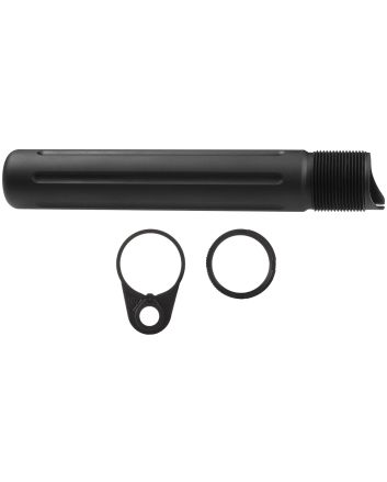 Primary Weapons 4G2BTPB-1F Castle Nut7075 T-6 Aluminum Black Anodized