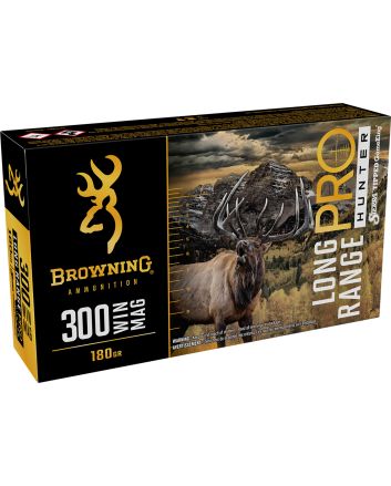 Browning Ammo B192503002 Long Range Pro300Win Mag 180gr 20 Per Box/10 Case