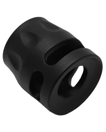 True Precision Inc TPSMICROBL Micro Compensator S-Type Black Nitride 416R Stainless Steel 1/2"x28 Threads 9mm/380 ACP