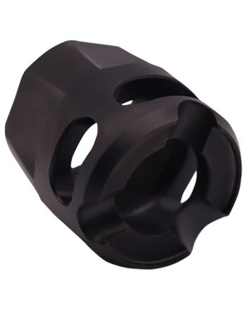 True Precision Inc TPYMICROBC Micro Compensator Y-Type Black DLC 416R Stainless Steel 1/2"x28 Threads 9mm/380 ACP