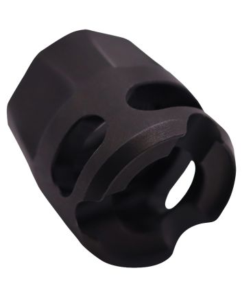 True Precision Inc TPYMICROBL Micro Compensator Y-Type Black Nitride 416R Stainless Steel 1/2"x28 Threads 9mm/380 ACP