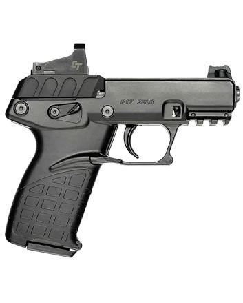 Kel-Tec P17BBLKRD P17 w/Optic Bundle Compact Frame 22 LR 16+1 3.80" Black Steel Barrel, Black Serrated Slide, Black Polymer Frame w/Picatinny Rail, Textured Grip, Crimson Trace Red Dot, Ambidextrous
