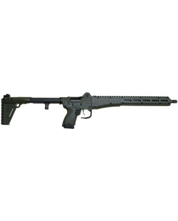 Kel-Tec SUB2K9GLKGRN SUB2000 Gen3 9mm Luger 15+1 16.15" Black Steel Threaded Barrel, Green Picatinny Rail Aluminum Receiver, M-LOK Handguard, Green Synthetic Folding Stock, Black Polymer Grip