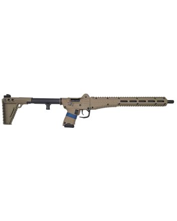 Kel-Tec SUB2K9GLKTAN SUB2000 Gen3 9mm Luger 15+1 16.15" Black Steel Threaded Barrel, Tan Picatinny Rail Aluminum Receiver, Black Synthetic Folding Stock, Black Polymer Grip