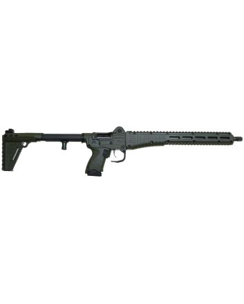 Kel-Tec SUB2K9GLKGRN10 SUB2000 Gen3 9mm Luger 10+1 16.15" Black Steel Threaded Barrel, Green Picatinny Rail Aluminum Receiver, M-LOK Slots Handguard, Green Synthetic Folding Stock, Black Polymer Grip
