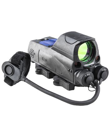 Meprolight USA 0687703 MOR PROBlack 1 x 30 mm 2.2 MOA Dot/Bullseye Reticle Red &amp; IR Laser