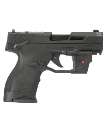 Taurus 1TX22131VL10 TX22C w/Optic Compact Frame 22 LR 10+1 SAO 3.60" Matte Black Steel Threaded Barrel, Black Anodized Optic Ready/Serrated Slide, Black Polymer Frame w/Picatinny Rail, Viridian Laser