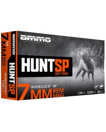Ammo Inc 7MM139SPA20 Hunt7mm 139gr Soft Point 20 Per Box/10 Case
