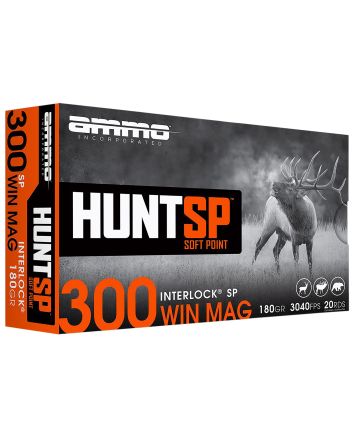 Ammo Inc 300WM10SPA20 Hunt300Win 180gr Soft Point 20 Per Box/10 Case
