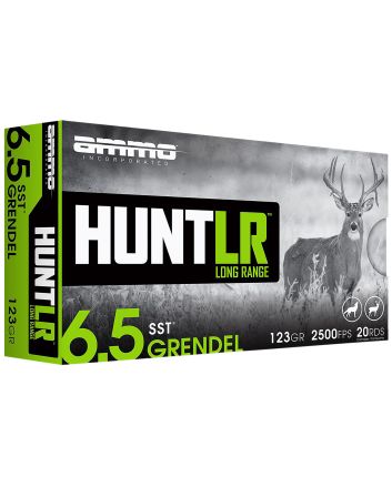 Ammo Inc 65GR123SSTA20 Hunt Long Range 6.5Grendel 123gr Super Shock Tip 20 Per Box/10 Case