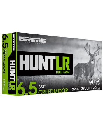 Ammo Inc 65CM129SSTA20 Hunt Long Range 6.5Creedmoor 129gr Super Shock Tip 20 Per Box/10 Case