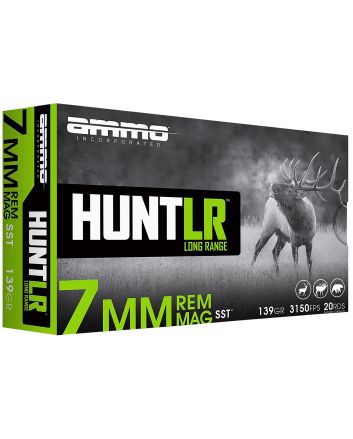 Ammo Inc 7MM139SSTA20 Hunt Long Range 7mm 139gr Super Shock Tip 20 Per Box/10 Case