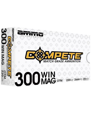 Ammo Inc 300WM190BTHPA20 Compete300WinMag 220gr Open Tip Match 20 Per Box/10 Case