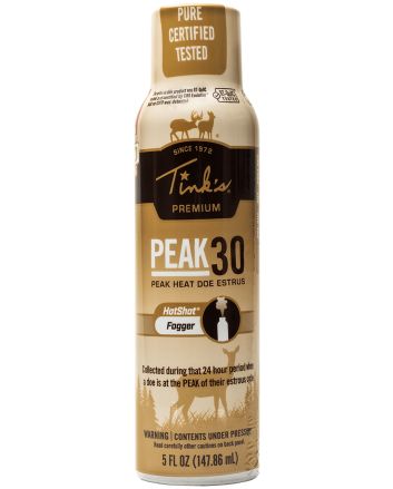 Tinks W5503 Peak30 Hot Shot Deer Doe In Estrus Scent 5 oz Fogger