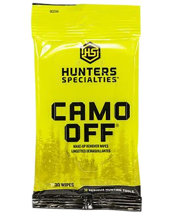 Hunters Specialties HS00299 Camo Off Makeup Remover 7" x 4" 30 Wipes