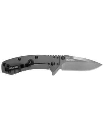 Kershaw 1555TIX Cryo2.75" Folding Drop Point Plain Gray TiN 8Cr13MoV SS Blade Gray PVD Stainless Steel Handle Clamshell Packaging