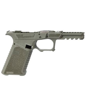 Sct Manufacturing 0225010100IB Full SizeCompatible w/ Gen3 17/22/31 OD Green Polymer Frame Aggressive Texture Grip Includes Locking Block