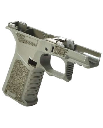 Sct Manufacturing 0225020100IB Sub CompactCompatible w/ Glock 43X/48 OD Green Polymer Frame Aggressive Texture Grip Includes Locking Block