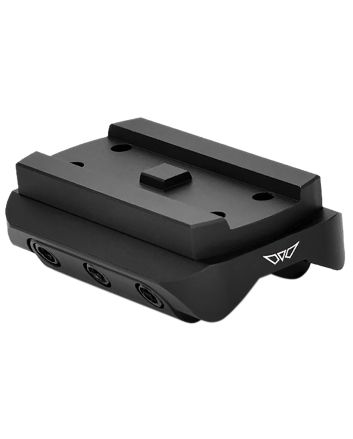 Warne 6111M Mini Red Dot Mount Shotgun Rib Black Anodized Aluminum Fits Holosun/Sig Romeo5/Vortex Crossfire/Aimpoint Micro H1-H2/ Aimpoint T1-T2