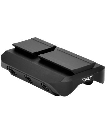 Warne 6112M Red Dot Reflex Mount Shotgun Rib Black Anodized Aluminum Fits Mini RDR Sights w/ACRO Interface