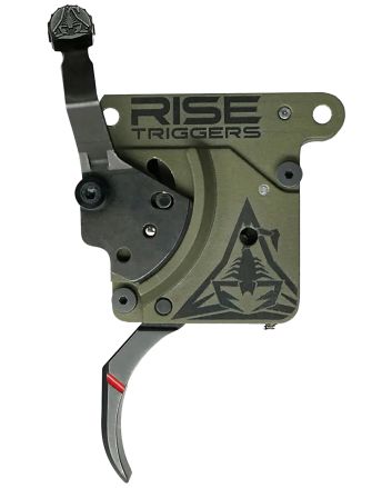 Rise Armament RA740 Reliant Trigger Black/Green Curved