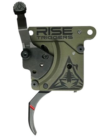 Rise Armament RA740BC Reliant Trigger Black/Green Curved