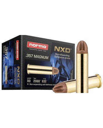 Norma Ammunition 611640020 357Mag 80gr NXD 20 Per Box/10 Case