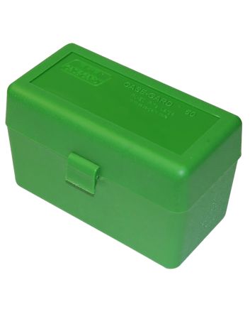 MTM Case-Gard RL5010 Ammo Box Flip-Top 270 Win/25-06 Rem/30-06 Springfield Green 50rd
