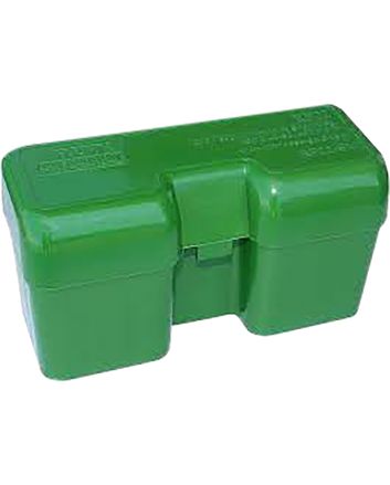 MTM Case-Gard RF22LM10 Ammo Box Flip-Top 375Rem Green Polypropylene 22rd