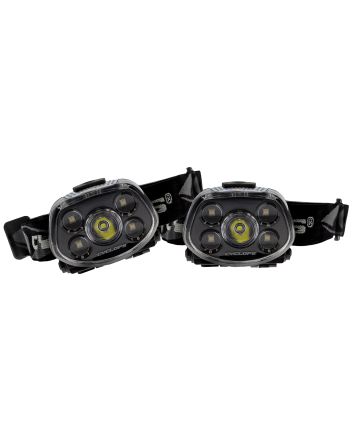 Cyclops CYC-HLFXP-2PK Force XP LED HeadlampBlack 3.2/5.5/15/350 Lumens Red/Green Cree LED